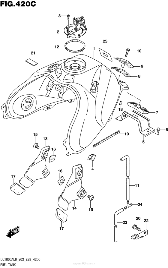 Fuel Tank (Dl1000Al6 E33)