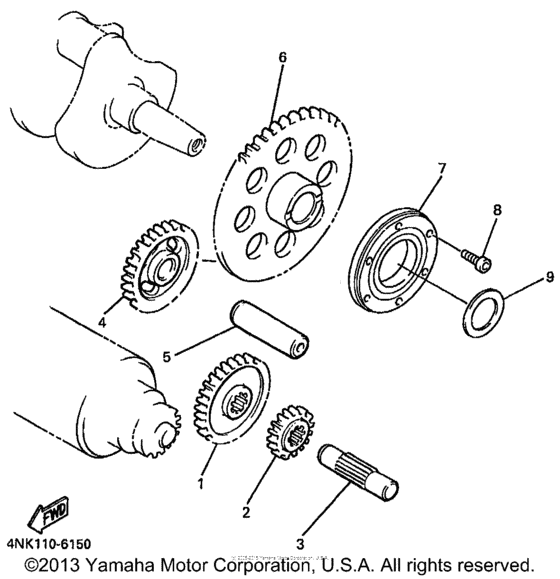 XVZ13LTKC Муфта стартера