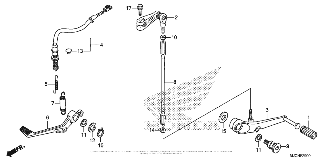 Brake Pedal + Change Pedal