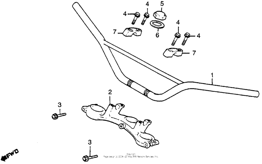 Handlebar + top bridge