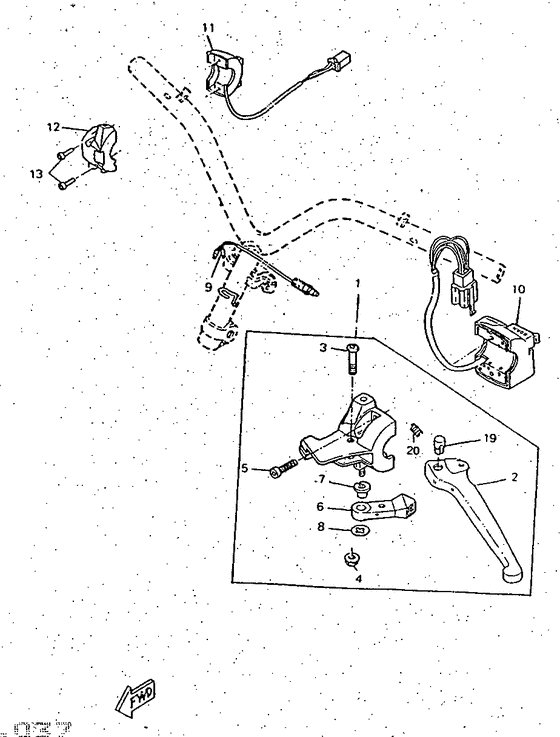 CW50RSP Handle switch. lever