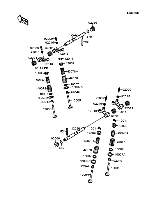 Rocker arms/valves