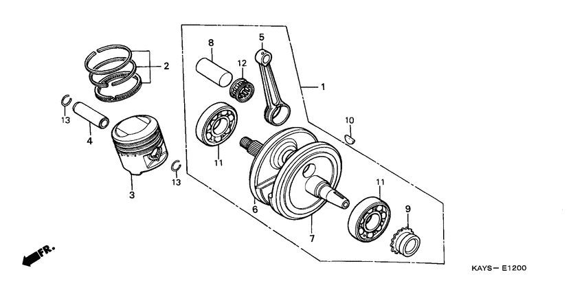Crankshaft /piston
