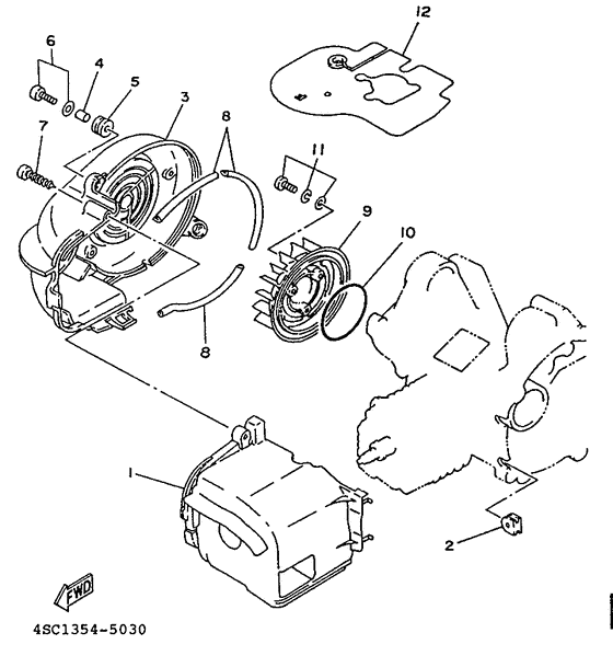 YA50TA Кожух вентилятора