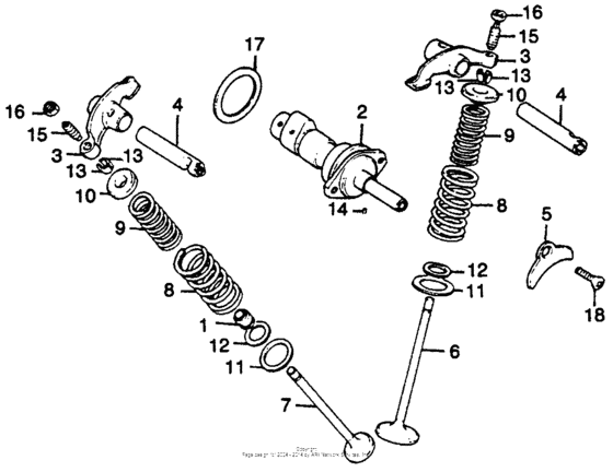 Camshaft + vavle