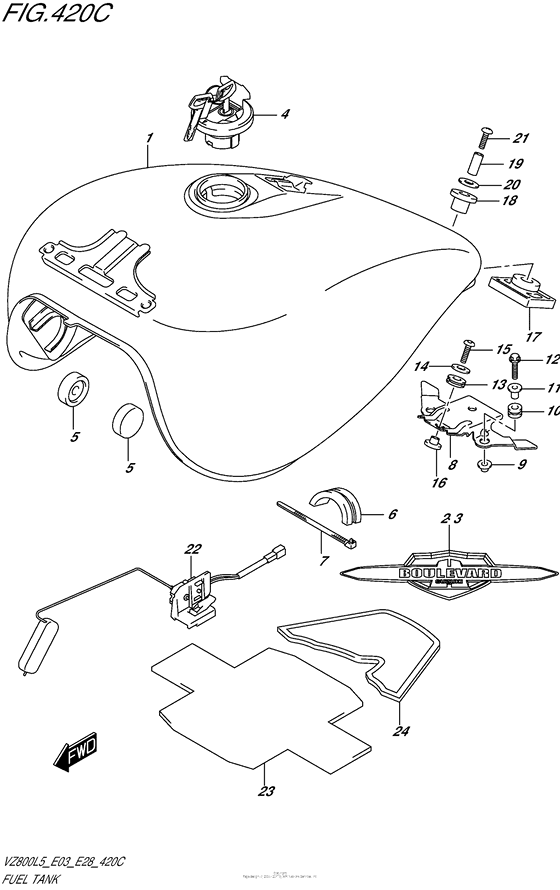 Fuel Tank (Vz800L5 E33)