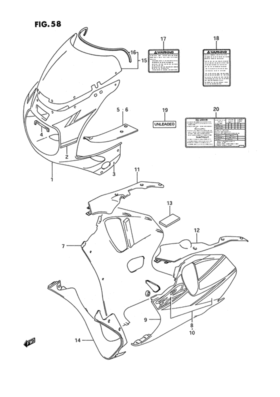 Cowling body