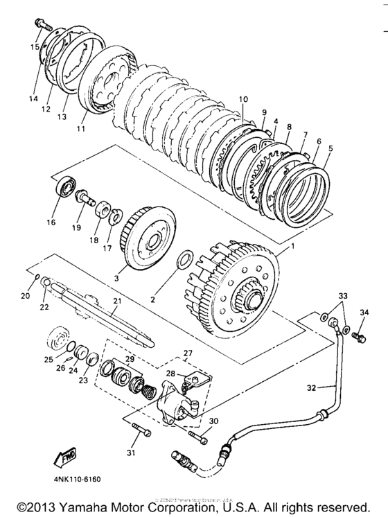 XVZ13LTJ Сцепление