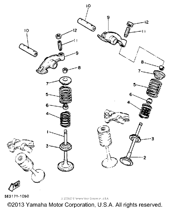 XV1100E Клапана
