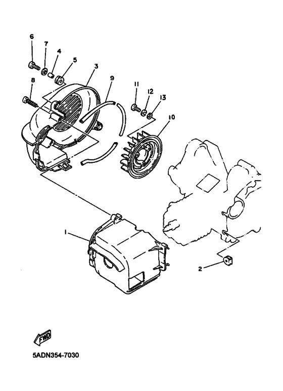 YN50R Bouclier ventilation