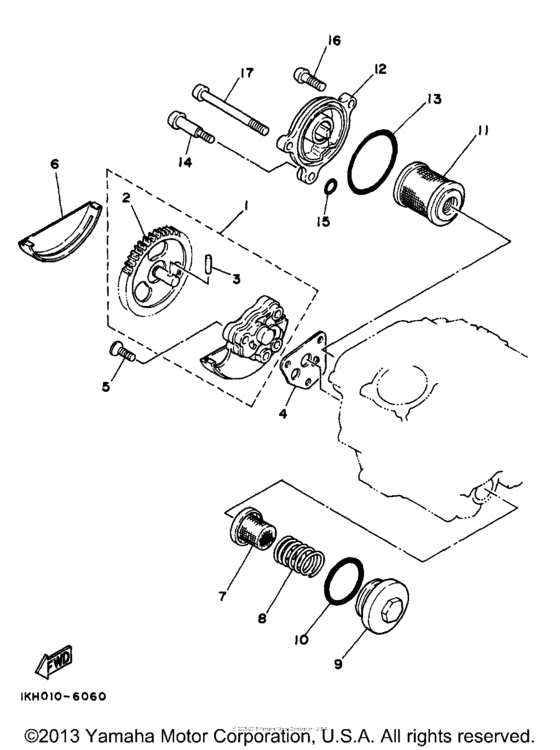 XT225J Масляный насос