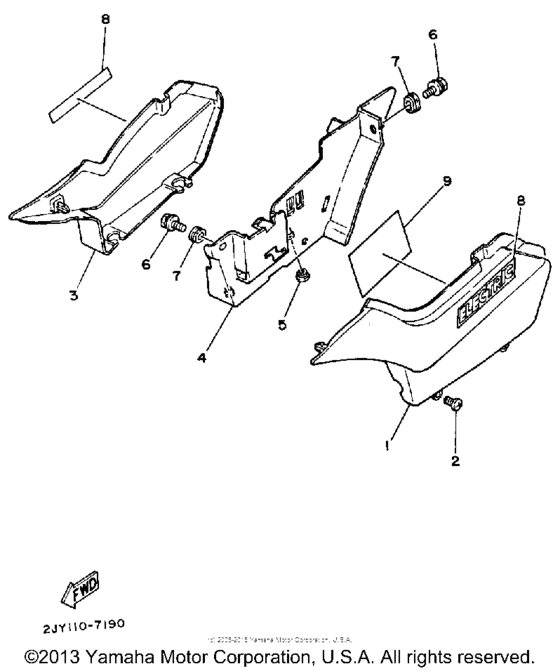 TW200DC Боковые обтекатели