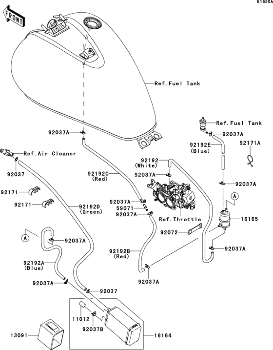 VN900 Fuel evaporative system(dcf / ddf)(ca)