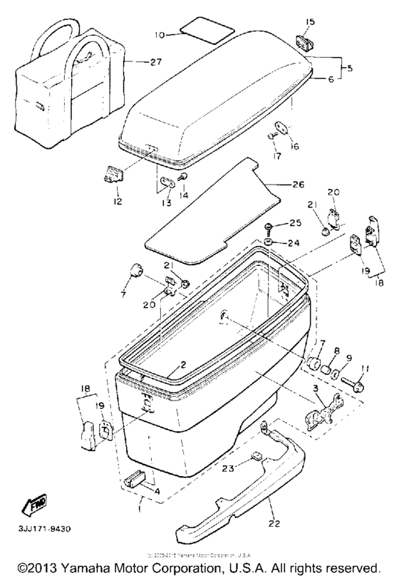 XVZ12DWC Боковые кофры