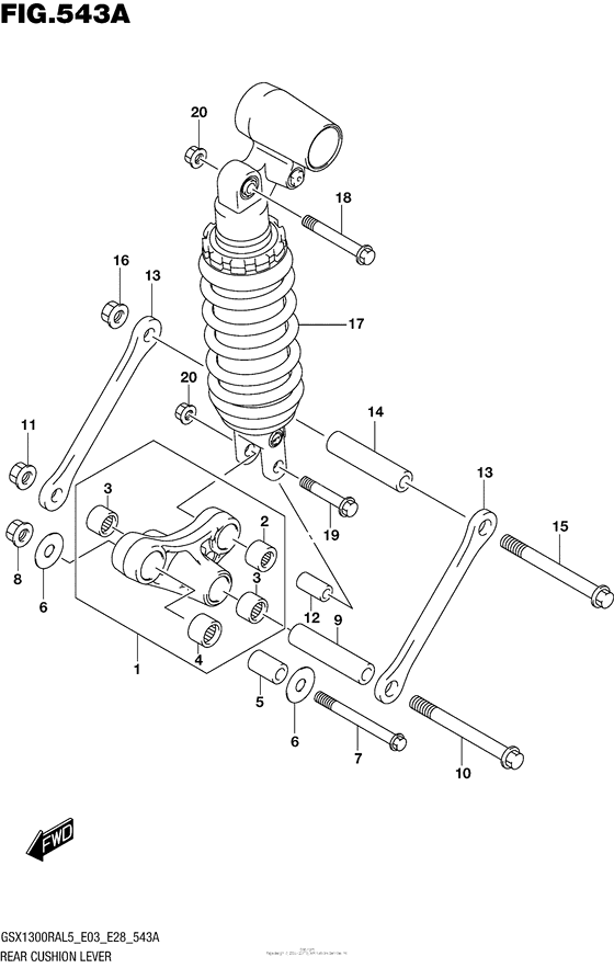 Rear Cushion Lever (Gsx1300Ral5 E03)
