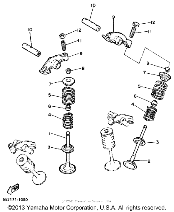 XV1000L Клапана
