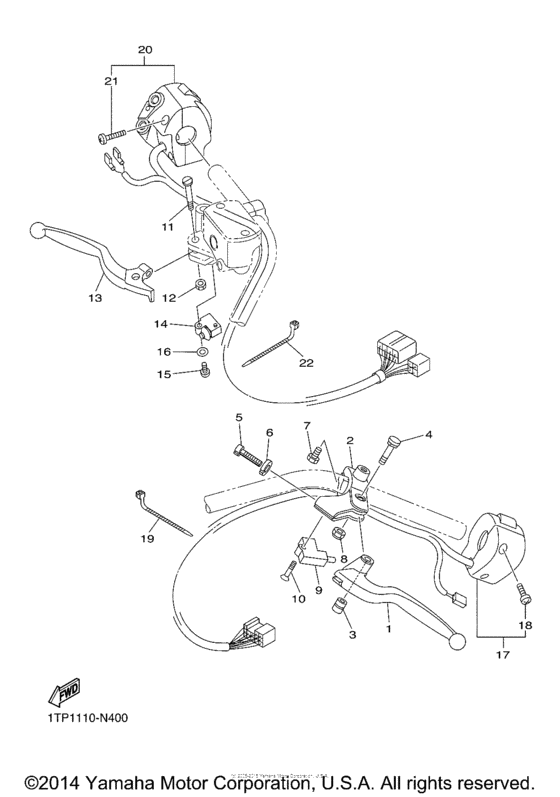 XVS950CUSP Рулевые переключатели