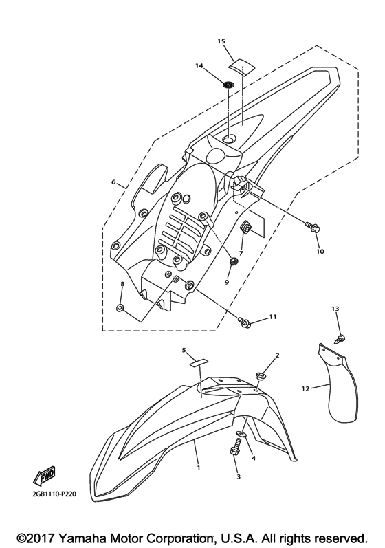 WR450F Крыло