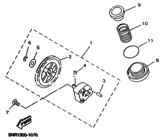 YP125D Масляный насос