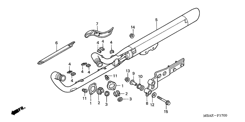VT750C2 Глушитель