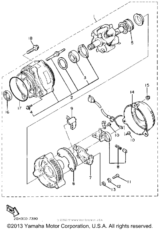 FZR1000UC Генератор