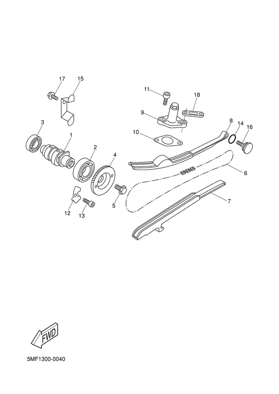 Camshaft. chain