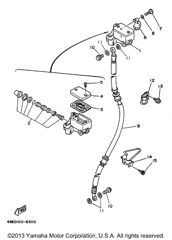 XT225K Главный тормозной цилиндр