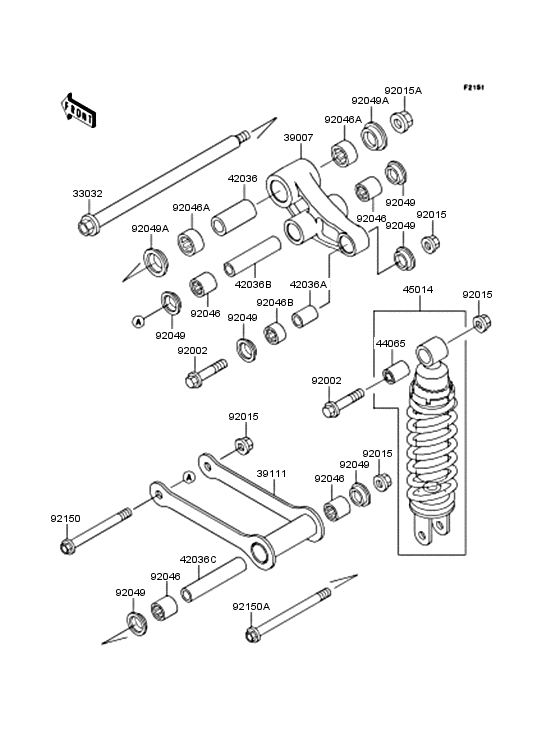 VN400 Подвеска  /  амортизатор