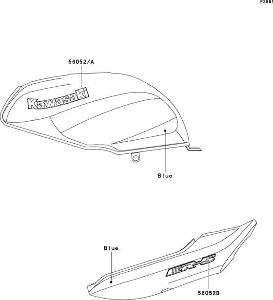ER500 Decals(blue)(er500-c1)