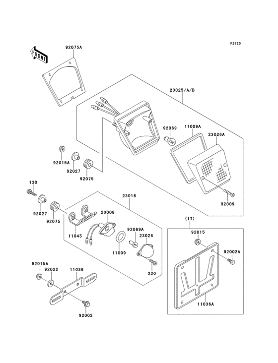 Задний фонарь