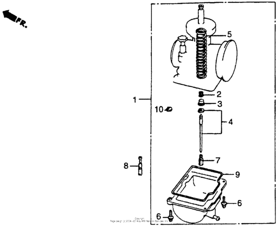 Carburetor optional kit 85-89