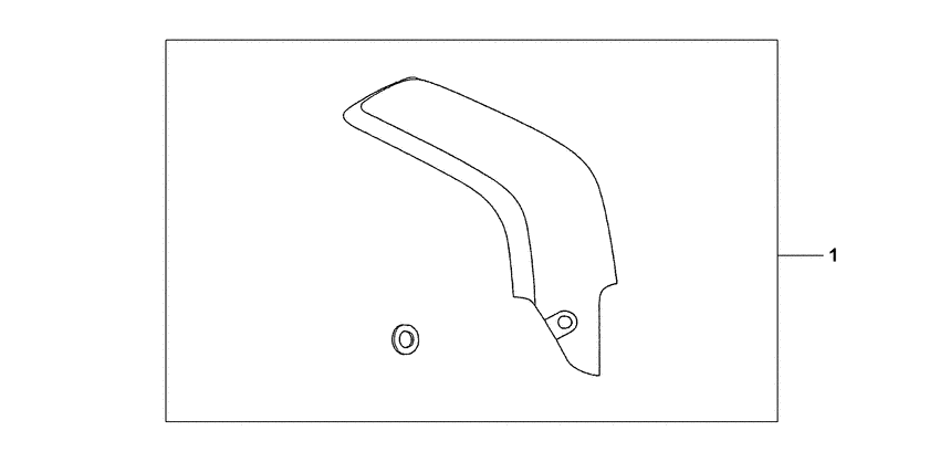 CBR600RR (ABS) Carbon fiber exhaust guard