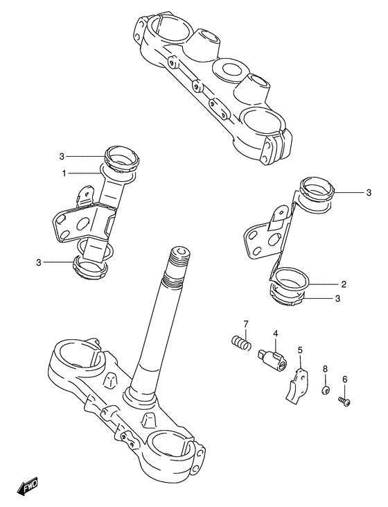 Headlamp housing bracket