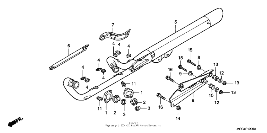 VT750CA Глушитель