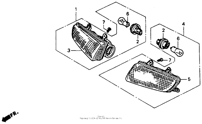 ST1100 Задний фонарь