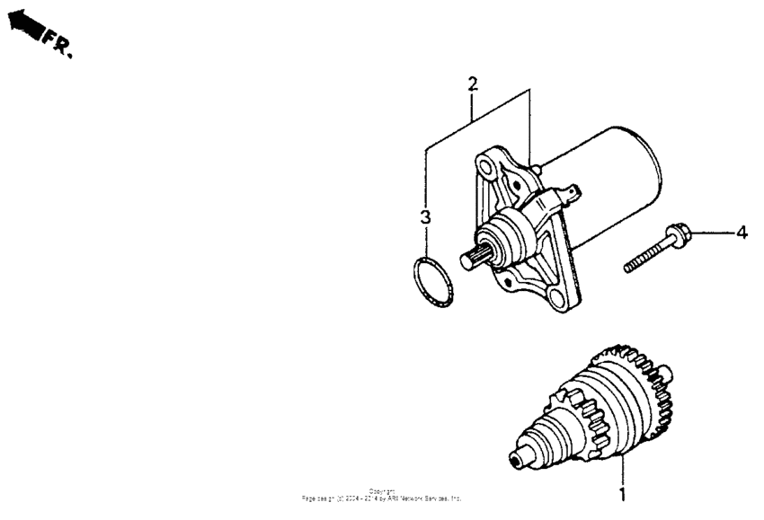 Starter motor 88-93