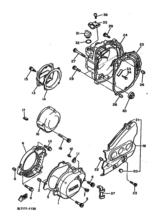 Crankcase cover ass`y  (v
