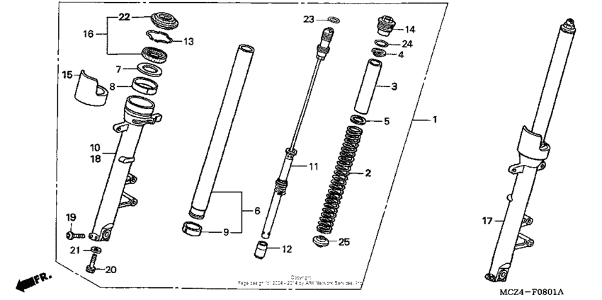 Front fork ('04-)