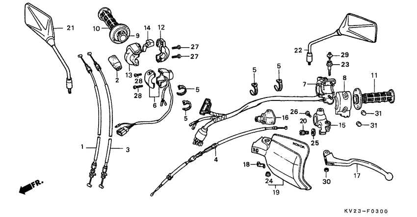 Handle lever/switch/ cable