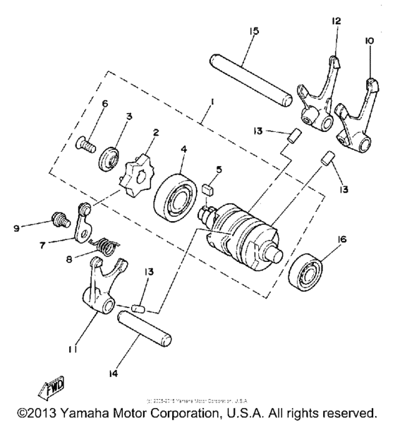 Shift cam - fork