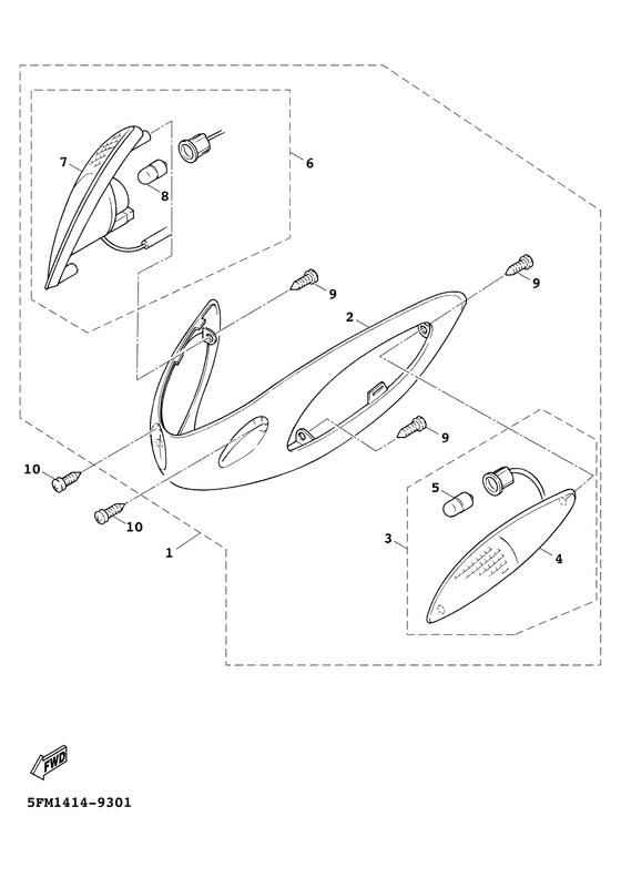 XC125FC Поворотники