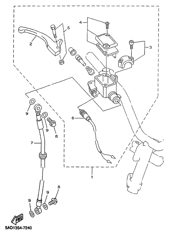 YN50R Главный тормозной цилиндр