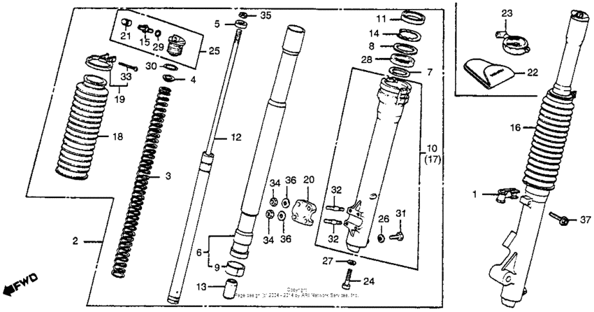 Front fork 80