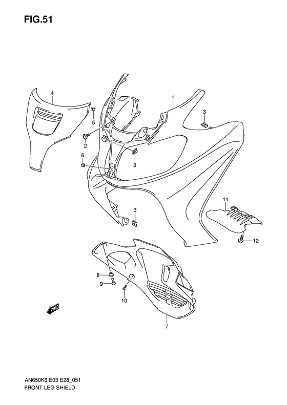 Front leg shield