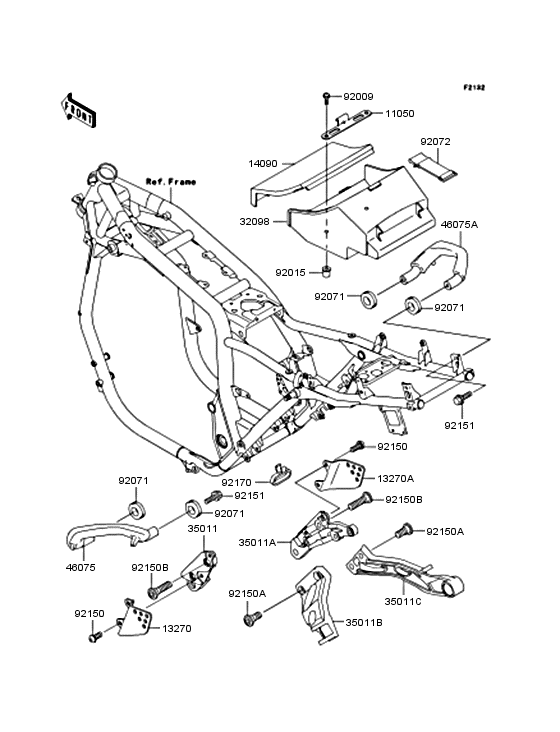 ZR1100 Короб для АКБ
