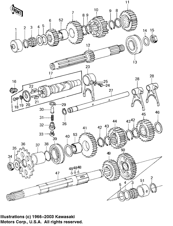 Transmission/change drum