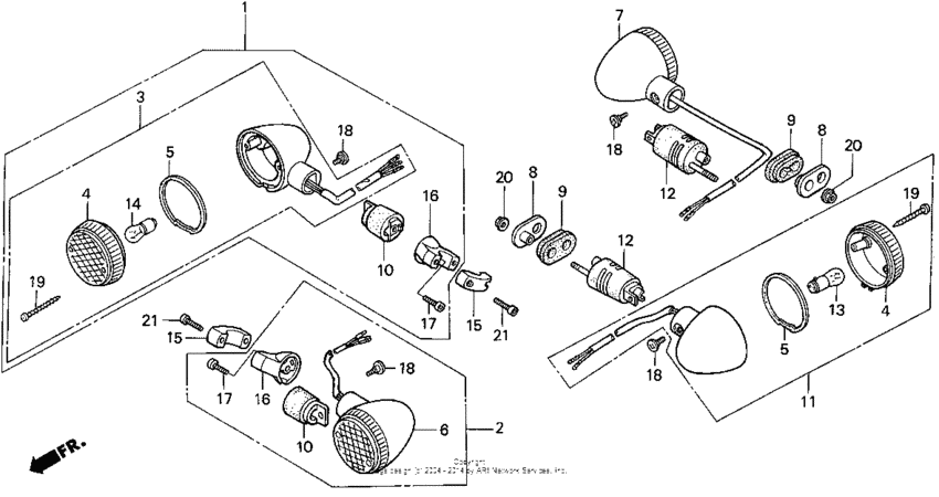 Vt1100c turn signal 95-96