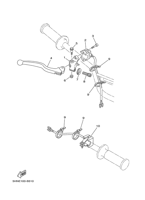 TTR90E Handle switch & lever