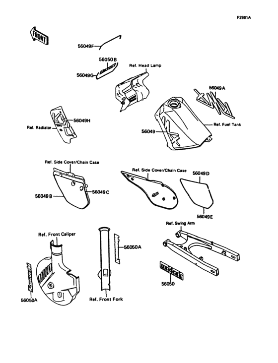 KMX125 Наклейки