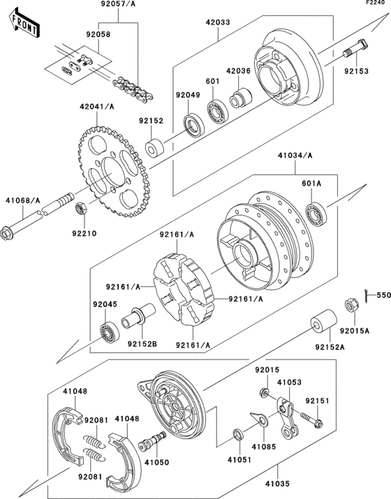 Rear hub(a1-a3)